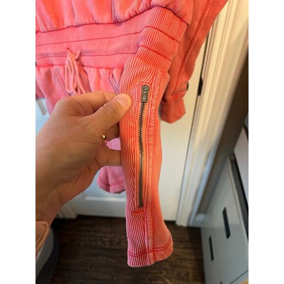 FP Movement Pink Romper Leisure Lounge Comfy Long Sleeve - Picture 7 of 10